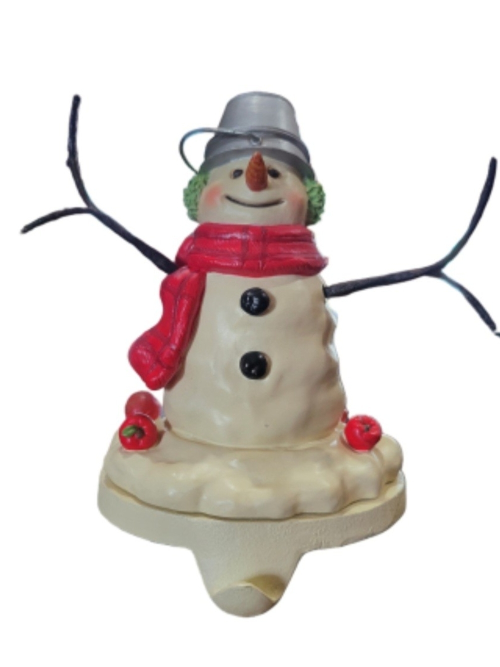 Hallmark vintage snowman, stocking hanger.